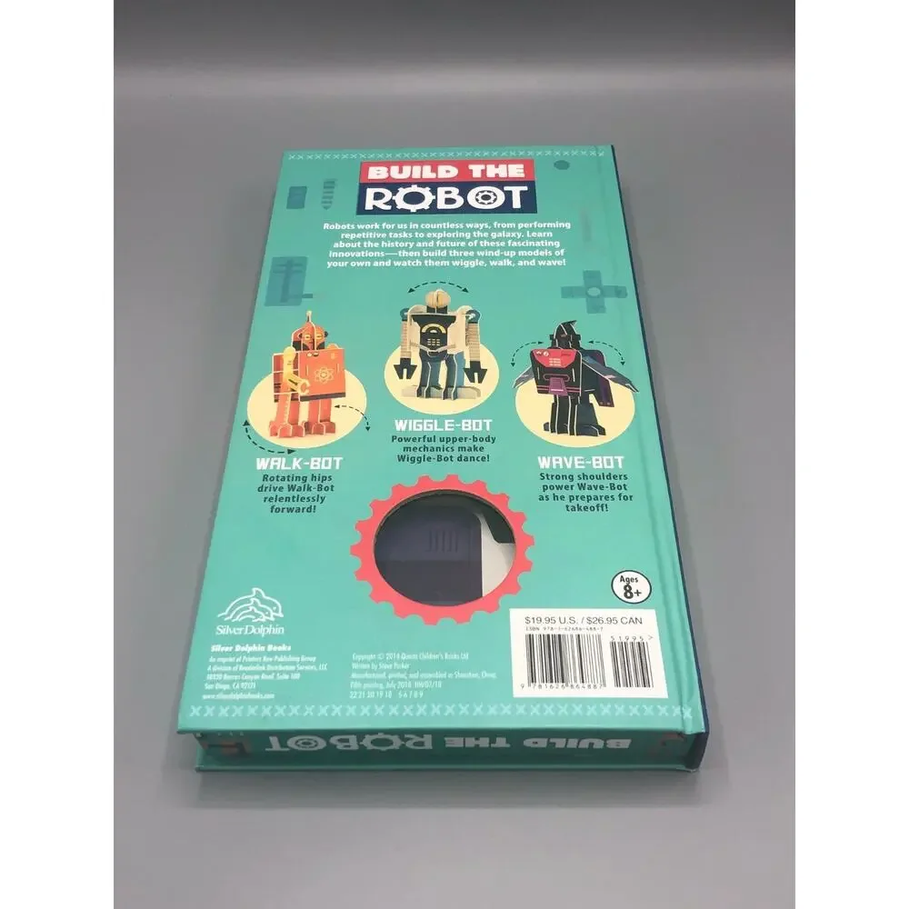 Build the Robot Silver Dolphin Books Activity Kit 3 Wind Up Model Kit STEM New